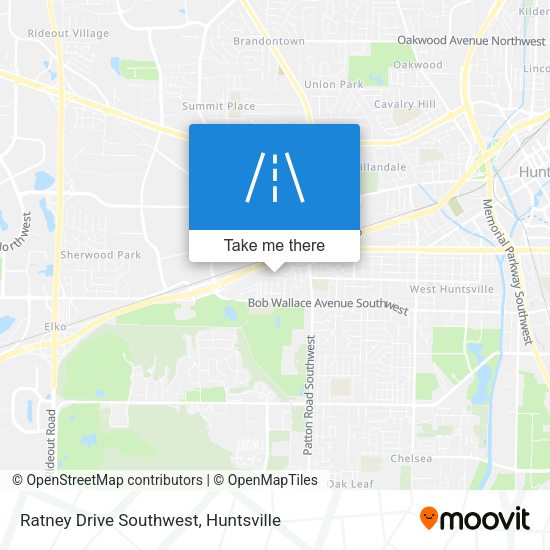 Ratney Drive Southwest map