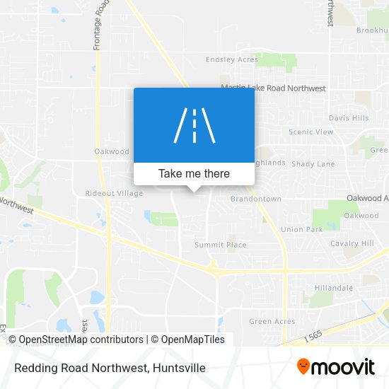 Redding Road Northwest map