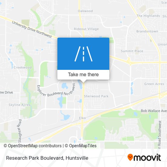 Research Park Boulevard map