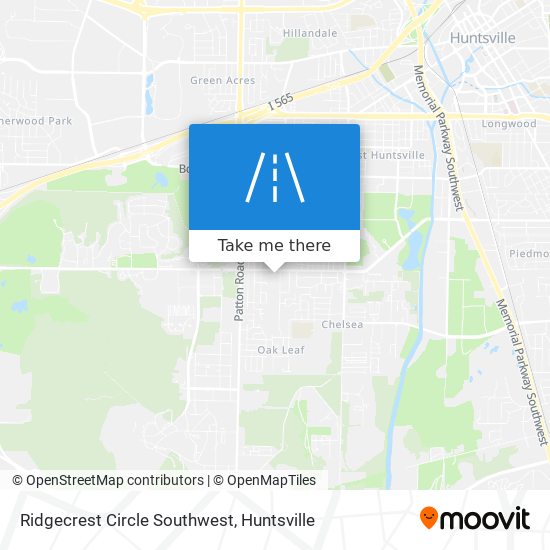 Mapa de Ridgecrest Circle Southwest