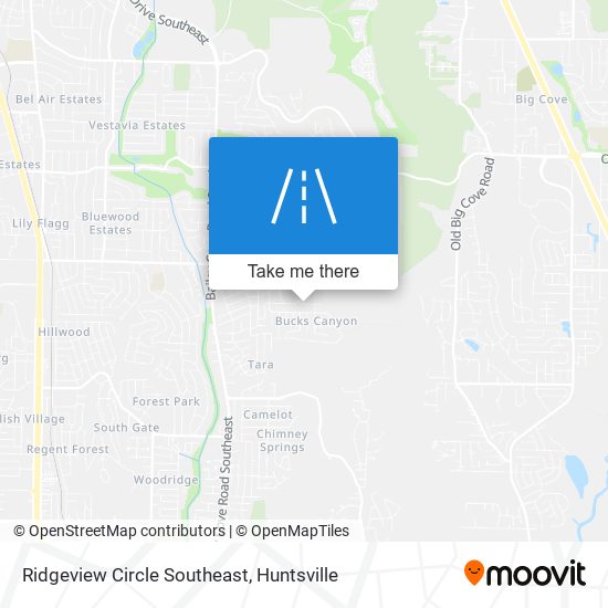 Mapa de Ridgeview Circle Southeast