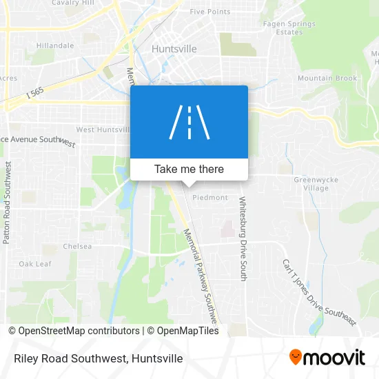 Riley Road Southwest map