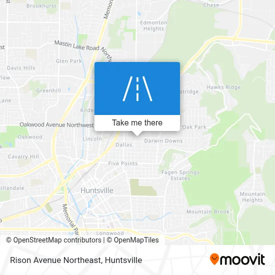 Rison Avenue Northeast map