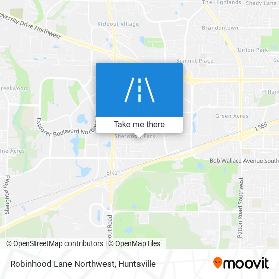 Mapa de Robinhood Lane Northwest