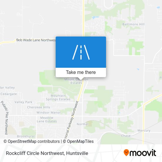 Rockcliff Circle Northwest map