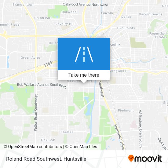 Mapa de Roland Road Southwest