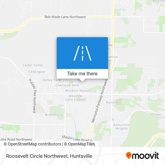 Mapa de Roosevelt Circle Northwest