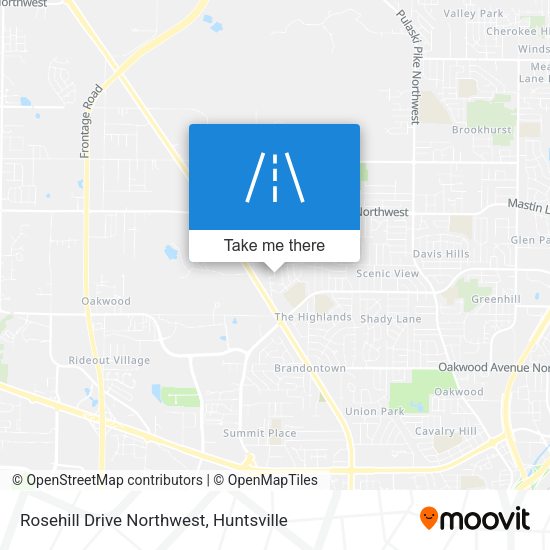 Mapa de Rosehill Drive Northwest