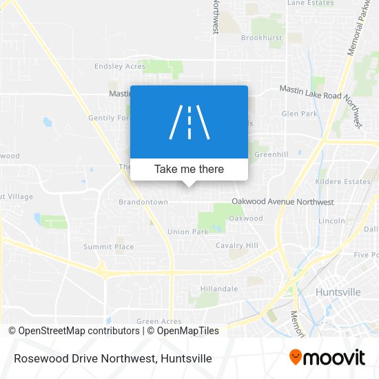 Rosewood Drive Northwest map