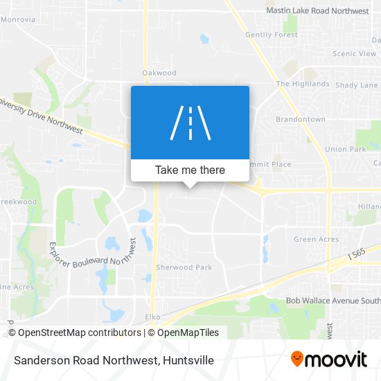 Mapa de Sanderson Road Northwest