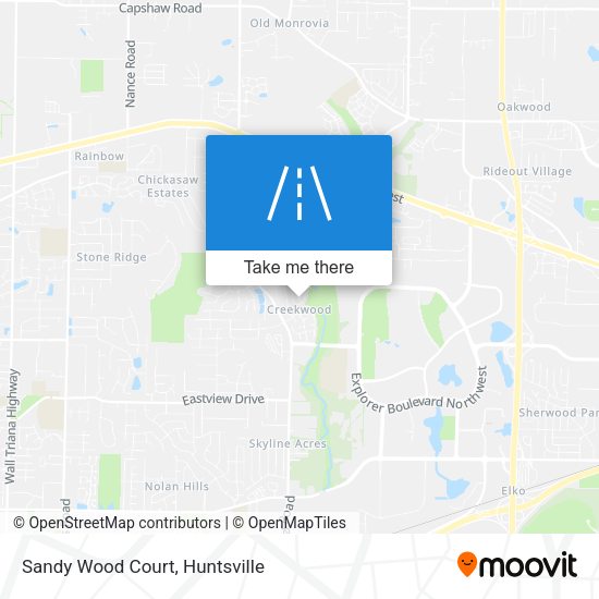 Sandy Wood Court map