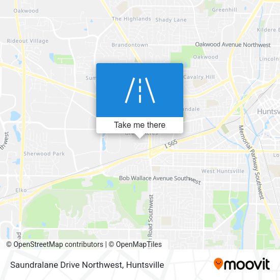 Saundralane Drive Northwest map