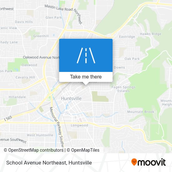 School Avenue Northeast map