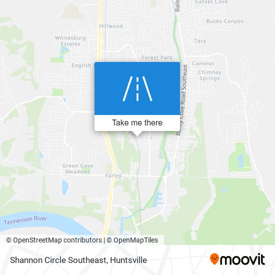 Mapa de Shannon Circle Southeast