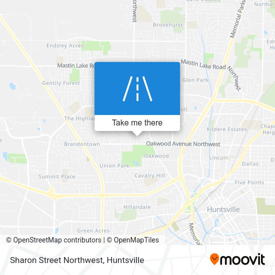 Sharon Street Northwest map