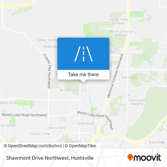 Shawmont Drive Northwest map