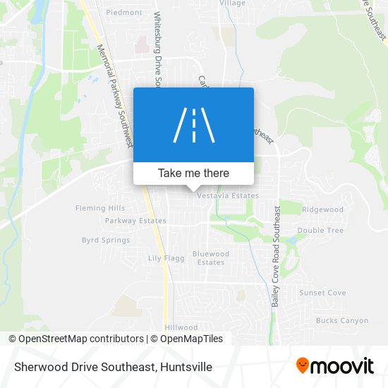 Mapa de Sherwood Drive Southeast