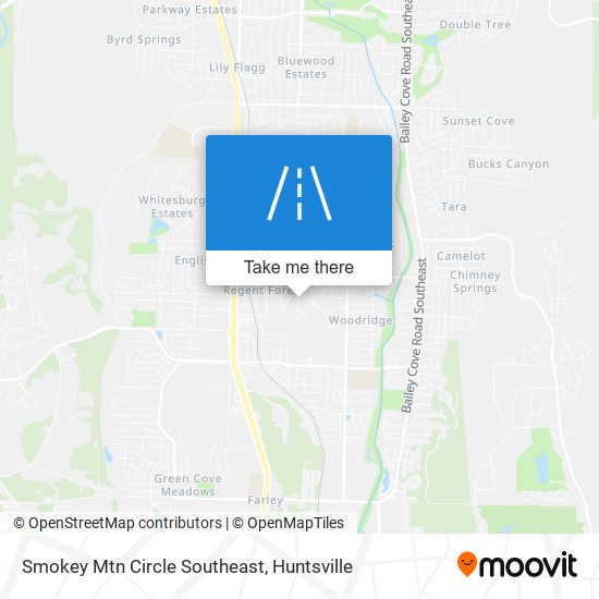 Mapa de Smokey Mtn Circle Southeast