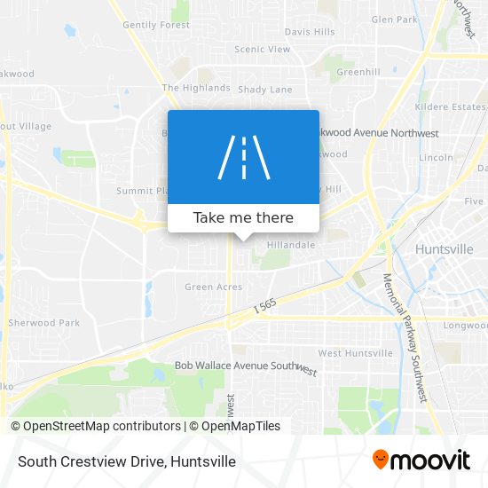 Mapa de South Crestview Drive