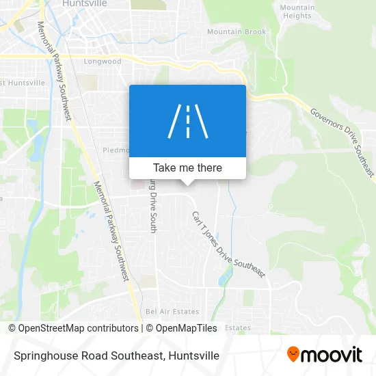 Springhouse Road Southeast map