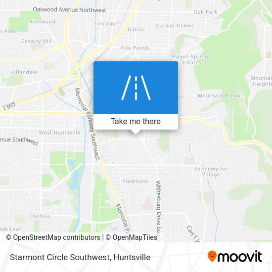Starmont Circle Southwest map