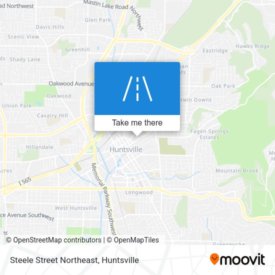 Mapa de Steele Street Northeast