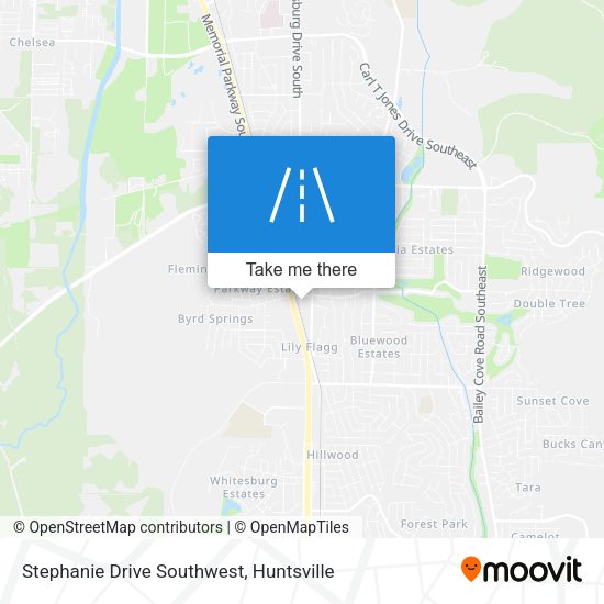 Mapa de Stephanie Drive Southwest