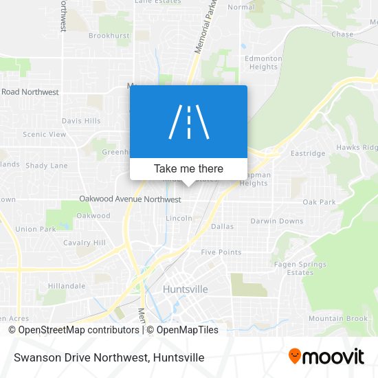Swanson Drive Northwest map