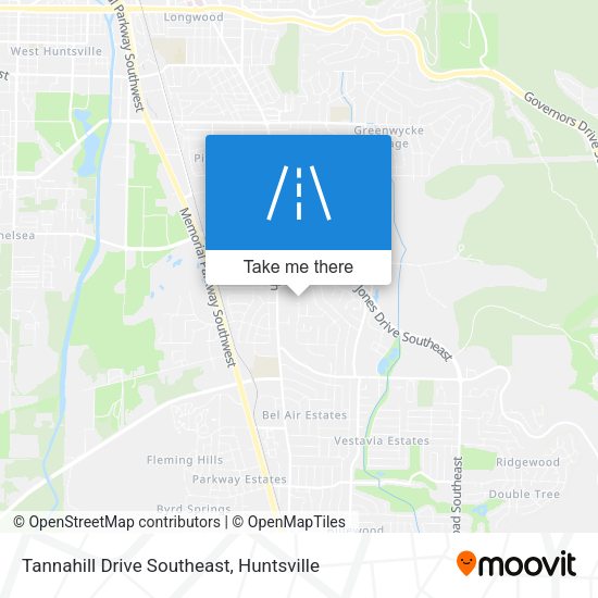 Mapa de Tannahill Drive Southeast