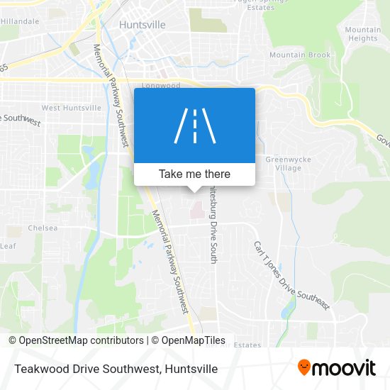 Mapa de Teakwood Drive Southwest