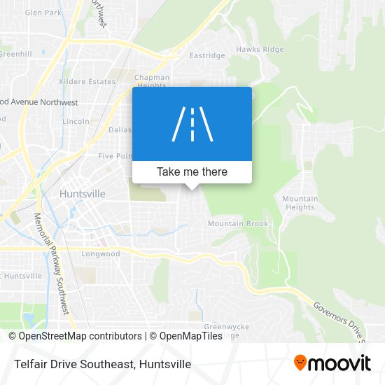 Telfair Drive Southeast map