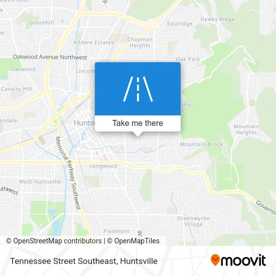 Tennessee Street Southeast map