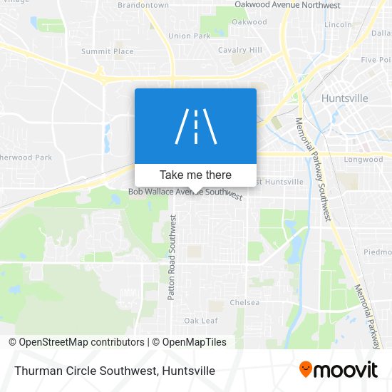 Mapa de Thurman Circle Southwest
