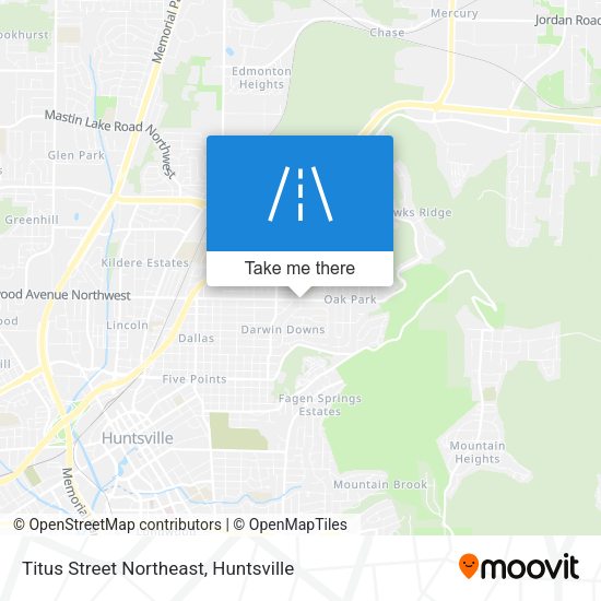 Mapa de Titus Street Northeast