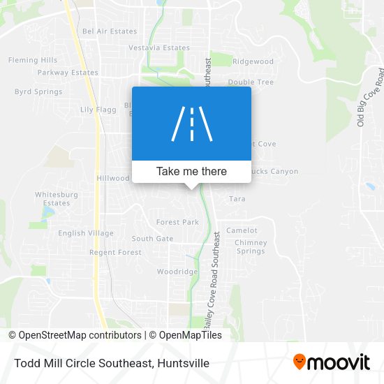 Todd Mill Circle Southeast map