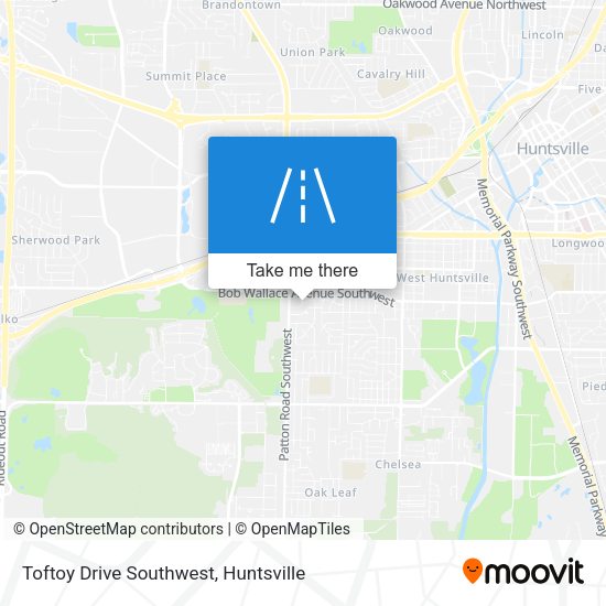 Mapa de Toftoy Drive Southwest