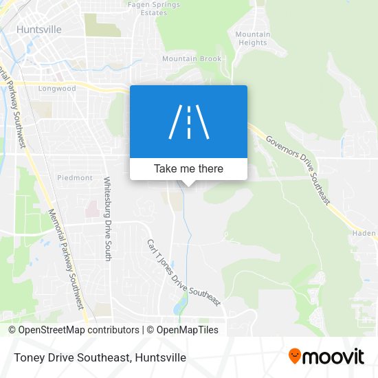 Toney Drive Southeast map