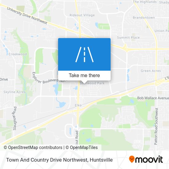 Town And Country Drive Northwest map