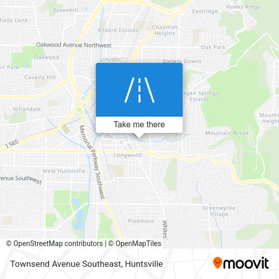 Mapa de Townsend Avenue Southeast