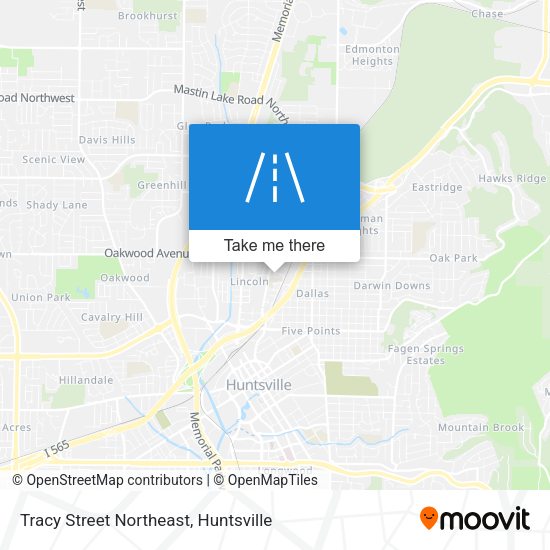 Mapa de Tracy Street Northeast
