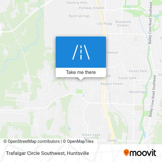 Trafalgar Circle Southwest map