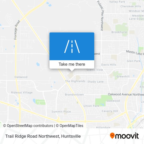 Mapa de Trail Ridge Road Northwest