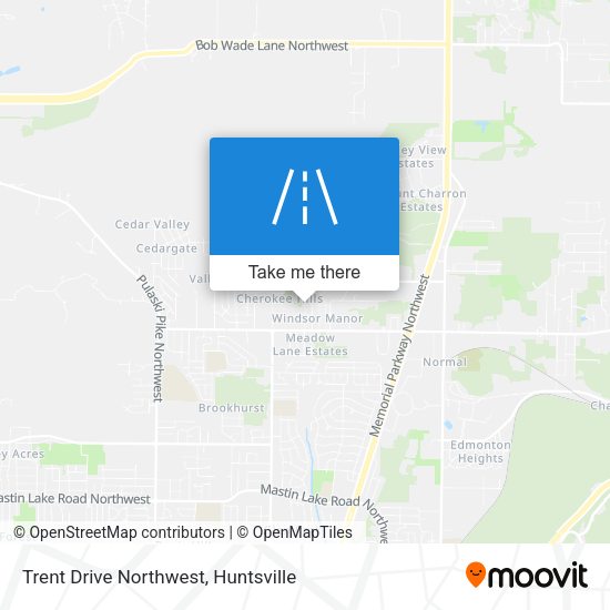 Trent Drive Northwest map