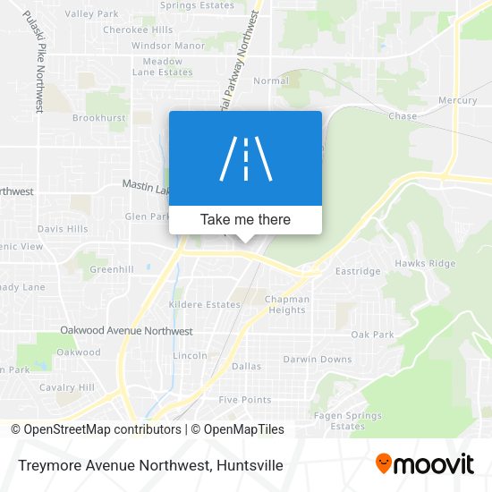 Mapa de Treymore Avenue Northwest