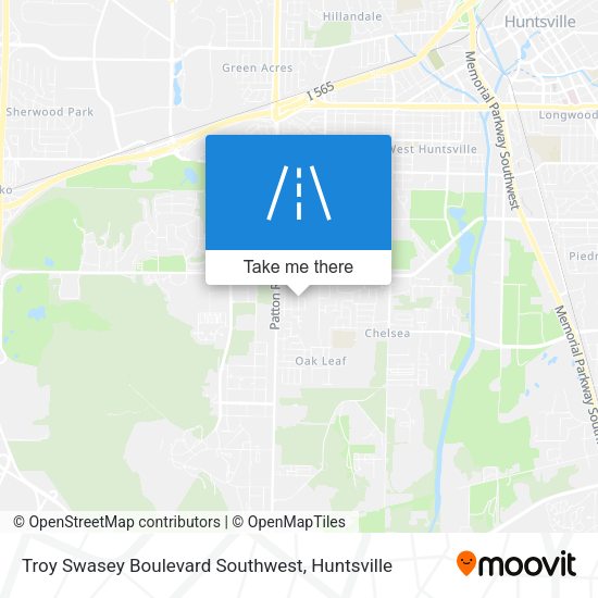 Troy Swasey Boulevard Southwest map