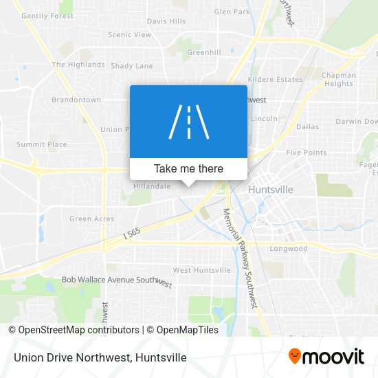 Mapa de Union Drive Northwest