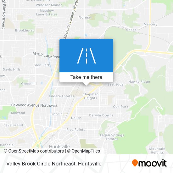 Valley Brook Circle Northeast map