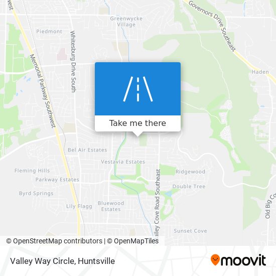 Valley Way Circle map