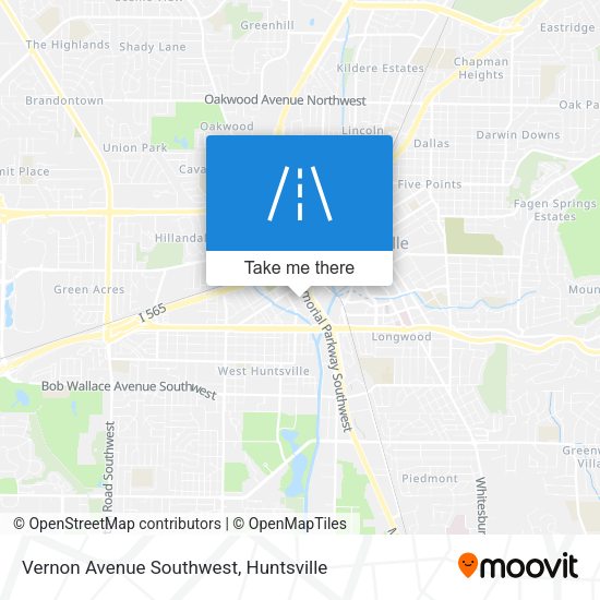 Mapa de Vernon Avenue Southwest