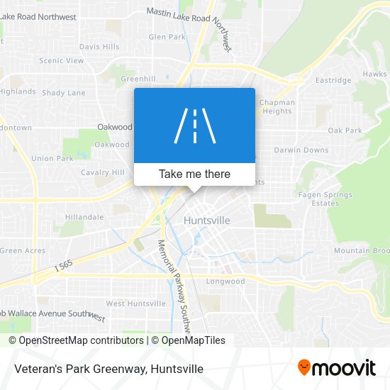 Veteran's Park Greenway map